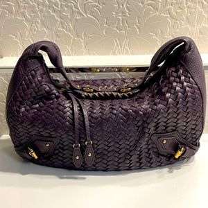 Used purple Cole Haan shoulder bag